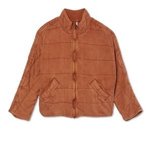 Free People Quilted Dolman Jacket